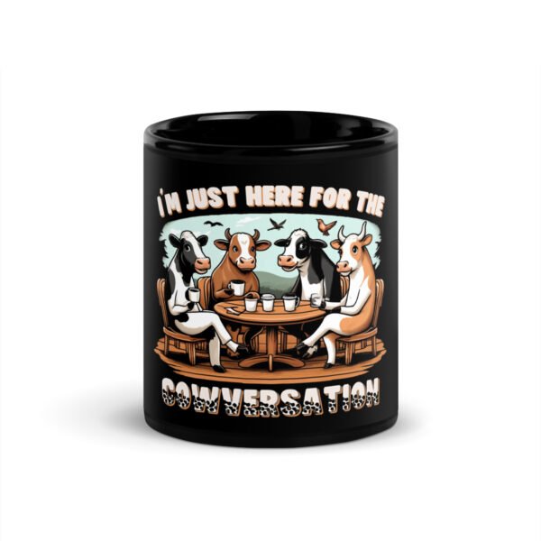 Cowversation Black Mug