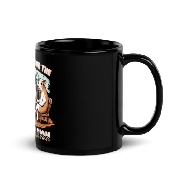 Cowversation Black Mug - Image 3