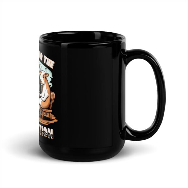 Cowversation Black Mug - Image 5