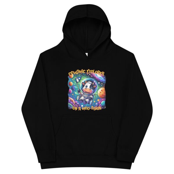 Cowsmic Explorer Kids hoodie - Image 2