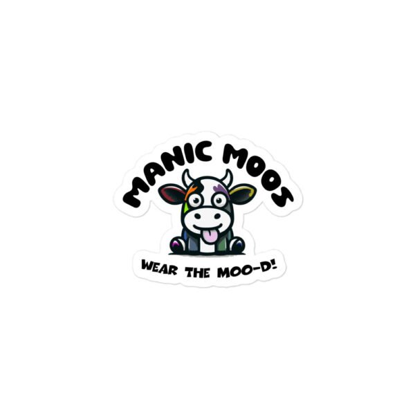 Manic Moos Logo stickers - Image 2