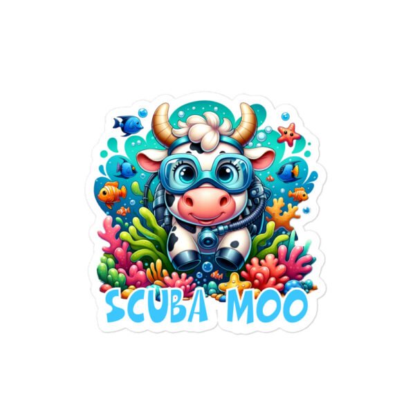 Scuba Moo stickers - Image 2