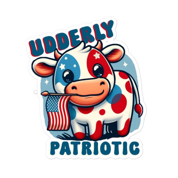 Udderly Patriotic stickers