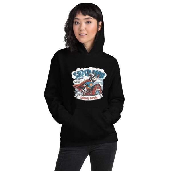Super Moo Unisex Hoodie - Image 7