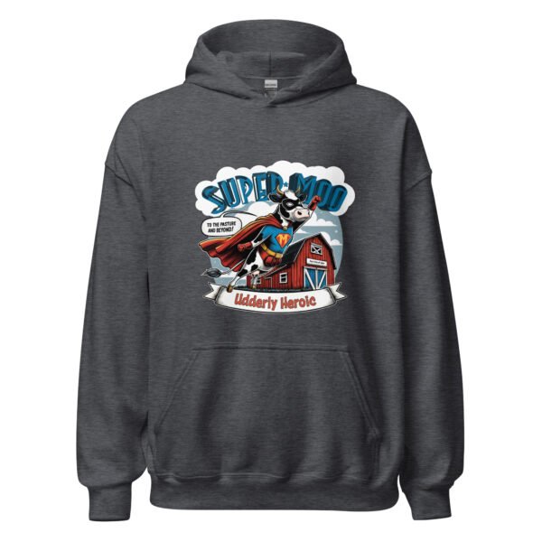 Super Moo Unisex Hoodie - Image 4