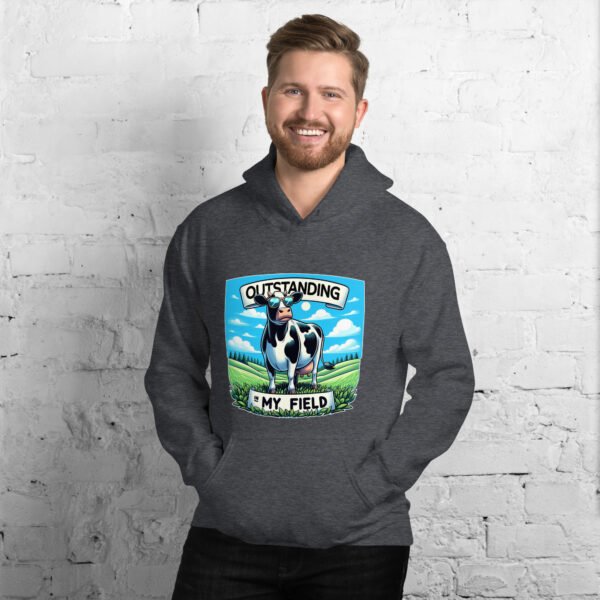 Outstanding in my Field Unisex Hoodie - Image 4