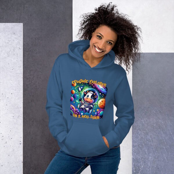 Cowsmic Explorer Unisex Hoodie - Image 5