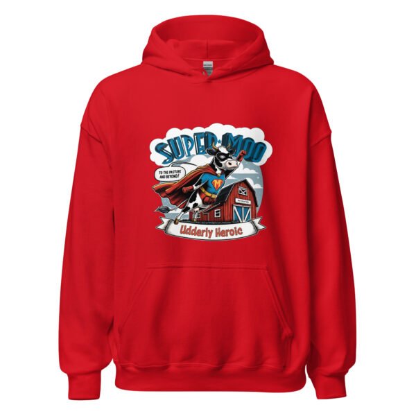 Super Moo Unisex Hoodie - Image 3