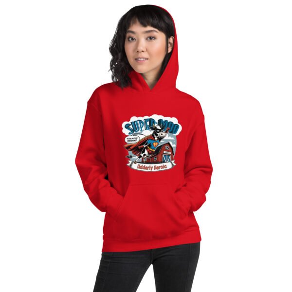 Super Moo Unisex Hoodie - Image 9