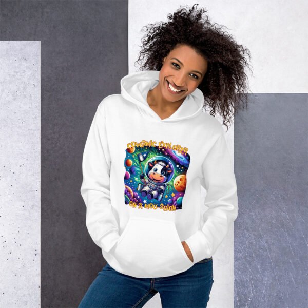 Cowsmic Explorer Unisex Hoodie - Image 9