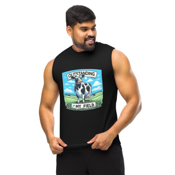 Outstanding in my Field Muscle Shirt - Image 2