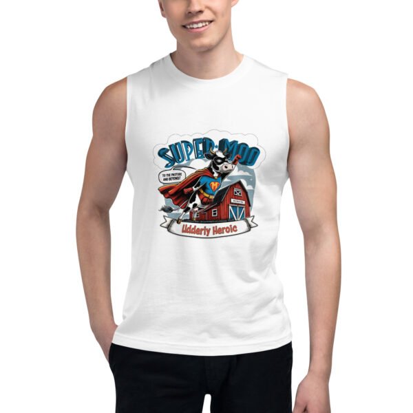 Super Moo Muscle Shirt - Image 2