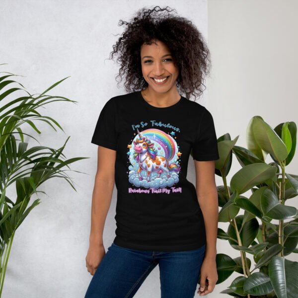 Rainbows Trail Tail Unisex t-shirt - Image 2