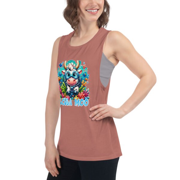 Scuba Moo Ladies’ Muscle Tank