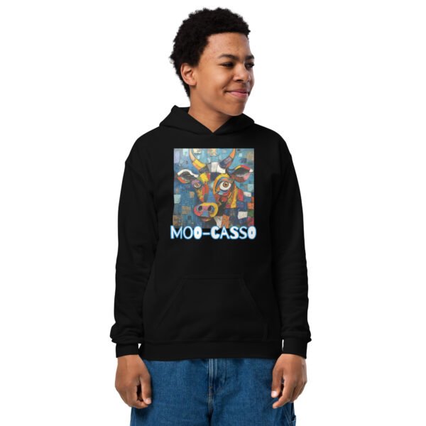 Moo-casso Youth hoodie - Image 2