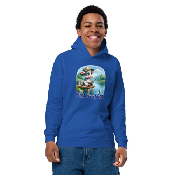 Steer of the Pier Youth hoodie - Image 4