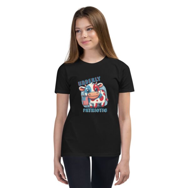 Udderly Patriotic Youth T-Shirt - Image 2
