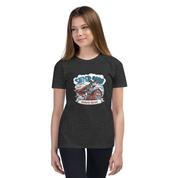 Super Moo Youth T-Shirt - Image 3
