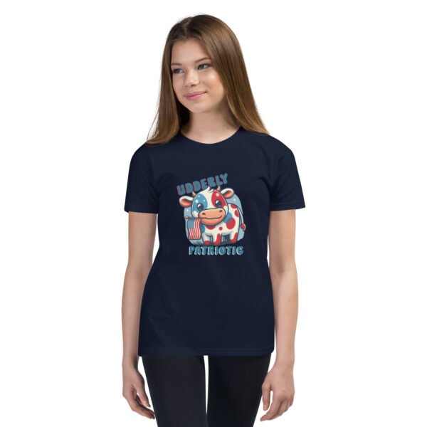 Udderly Patriotic Youth T-Shirt - Image 3