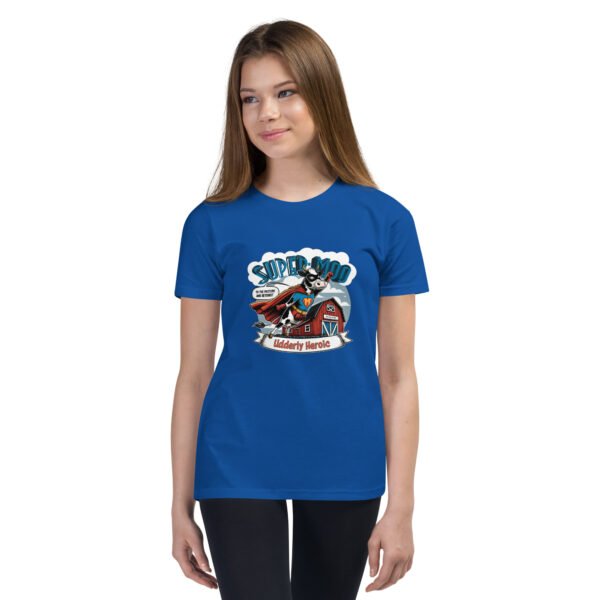 Super Moo Youth T-Shirt - Image 4
