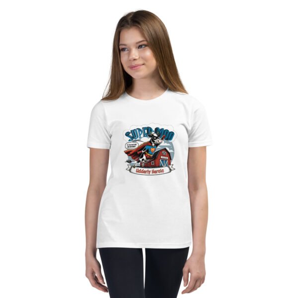 Super Moo Youth T-Shirt - Image 5